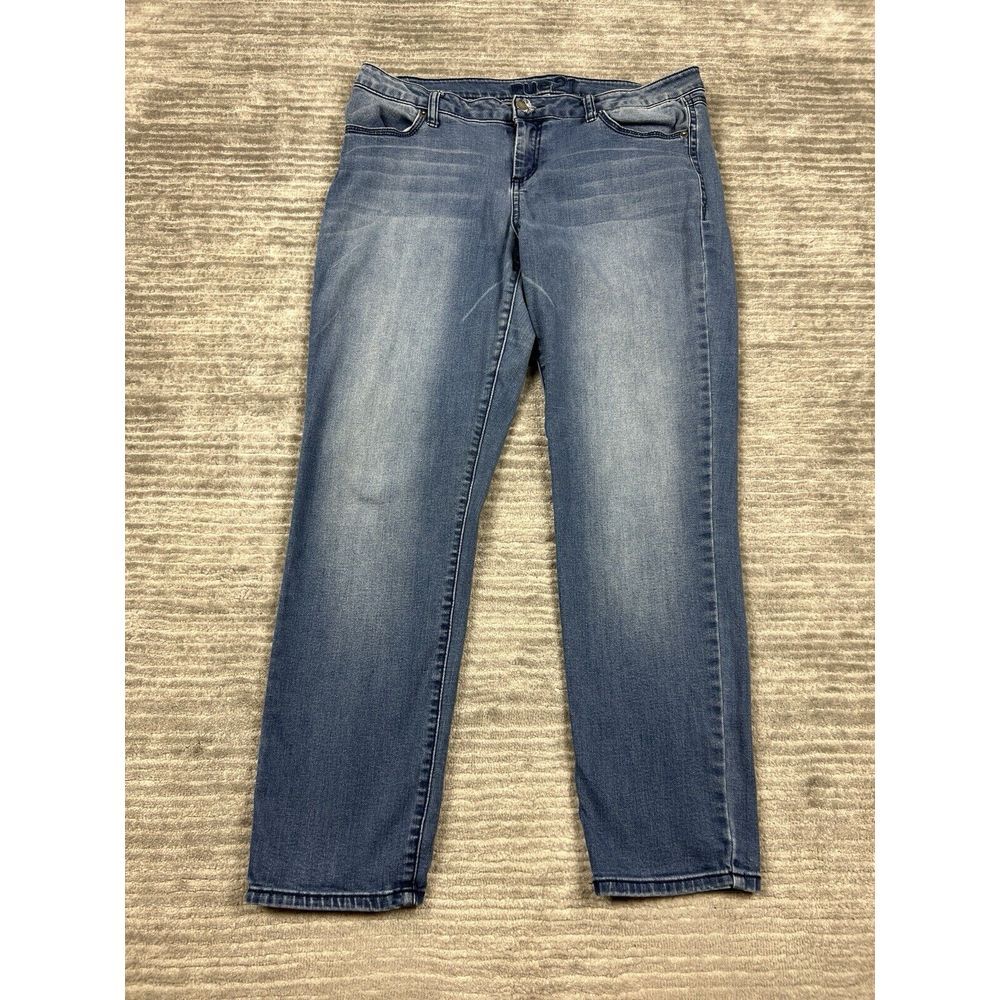 Rue 21 Jeans Womens‎ 11/12S Blue Low Rise Skinny Freedom Flex Denim Casual